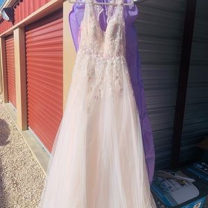 Brand new blush wedding dress, never worn